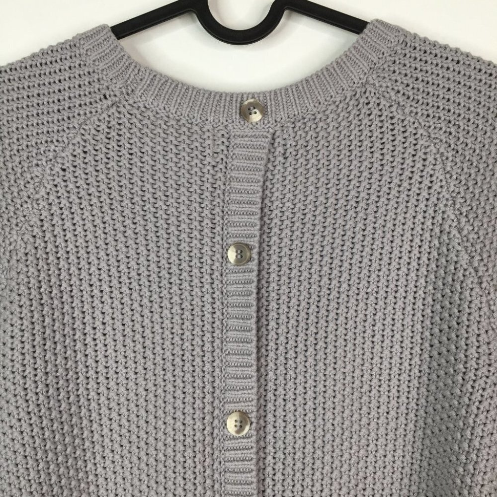 Cynthia Rowley Chunk Knit Button Back Sweater - Picture 9 of 11
